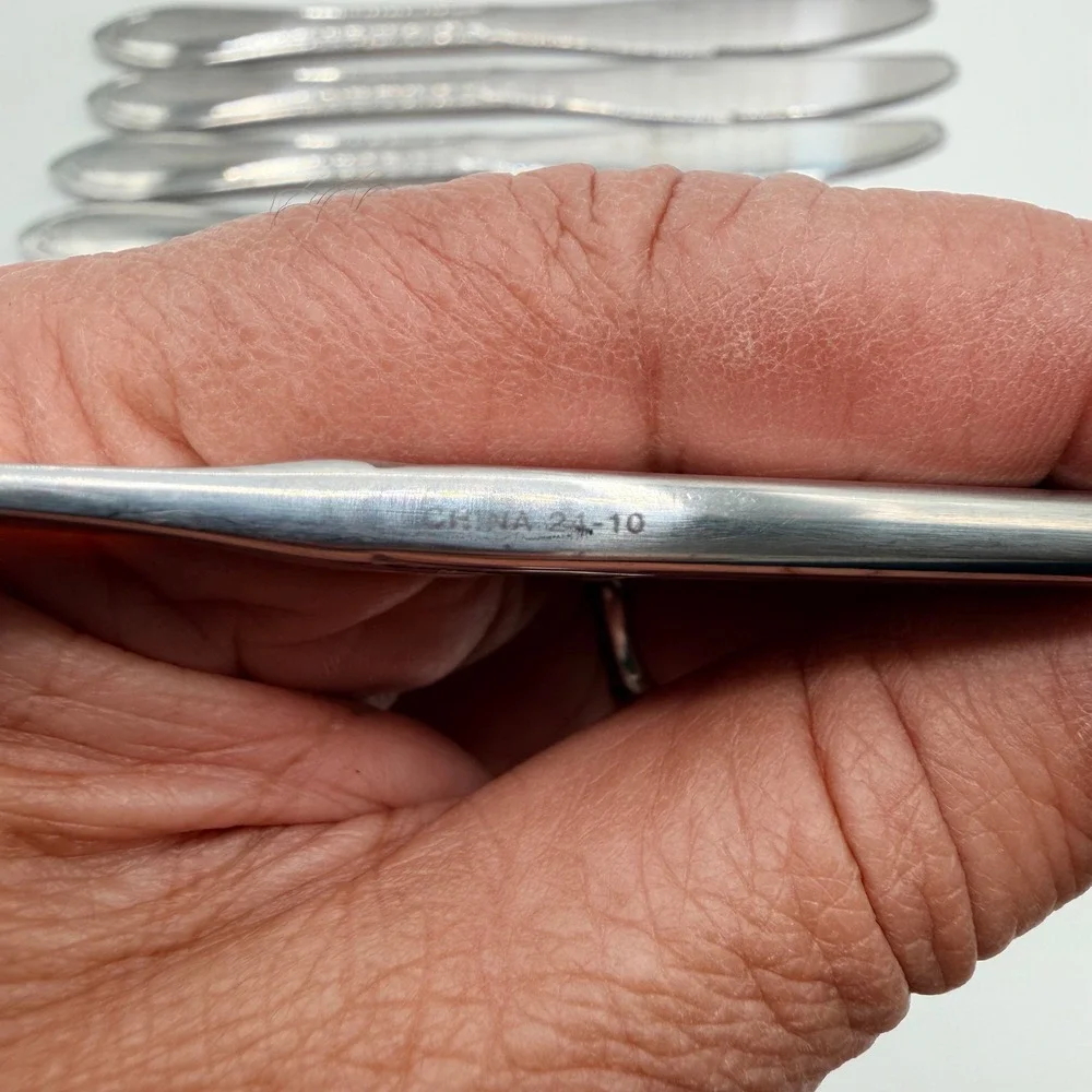 Oneida Southern Garden Stainless Flatware 15 Piece Set Knives Forks‎ Teaspoons